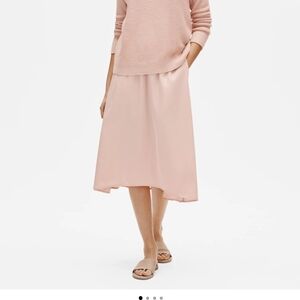 Eileen Fisher Soft Pink Midi Skirt